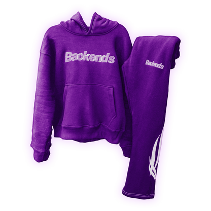 "BACKENDS SWEATSUIT PURPLE"