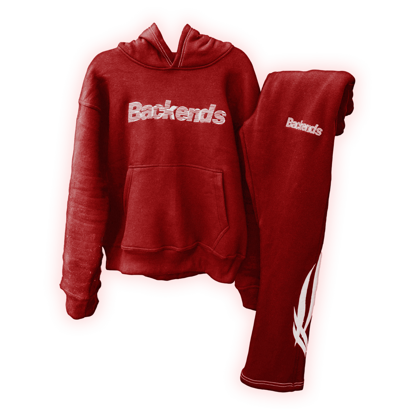 "BACKENDS SWEATSUIT RED"