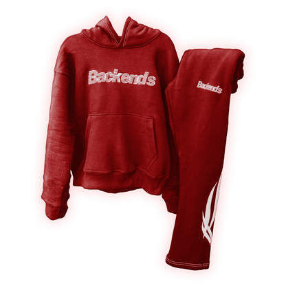 "BACKENDS SWEATSUIT RED"